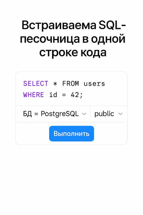 Изображение галереи SQLize Embed