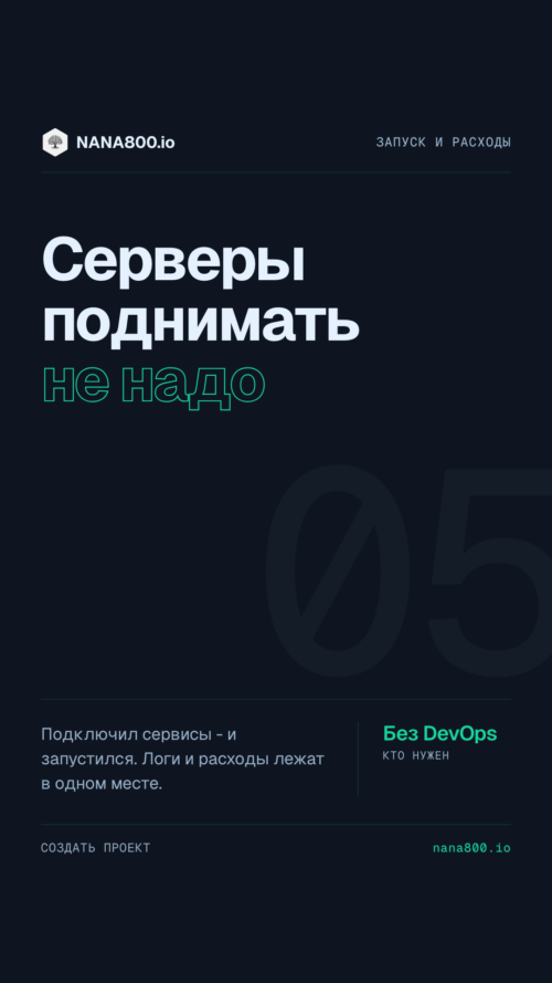 Изображение галереи NANA800.io — nocode