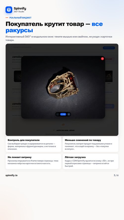 Изображение галереи Spinnify 360° Studio