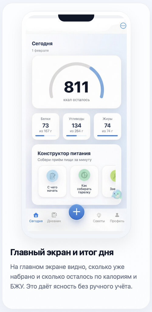 Изображение галереи ИИ-трекер калорий и коуч