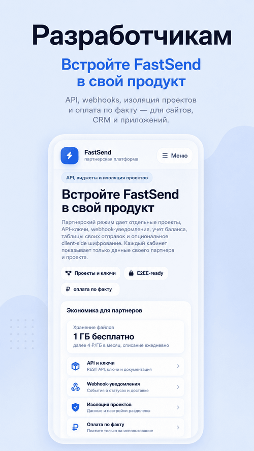 Изображение галереи FastSend