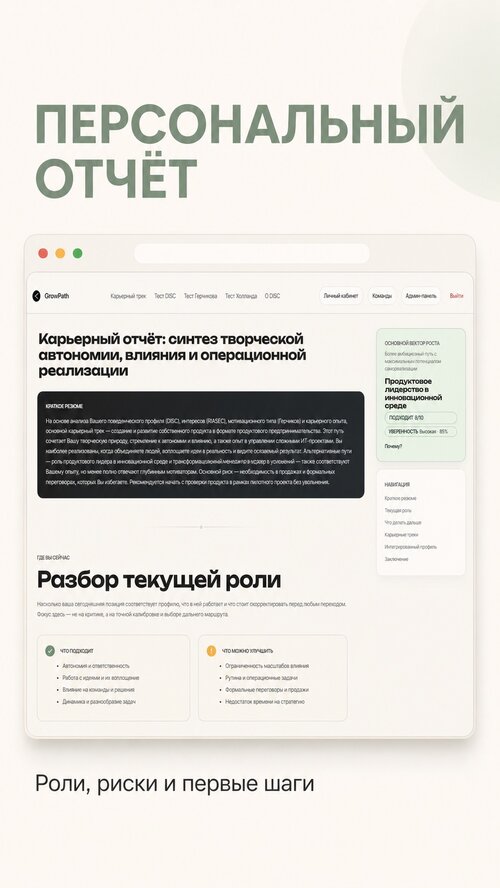 Изображение галереи GrowPath: карьерный трек