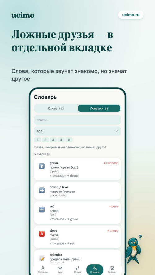 Изображение галереи ucimo — сербский язык