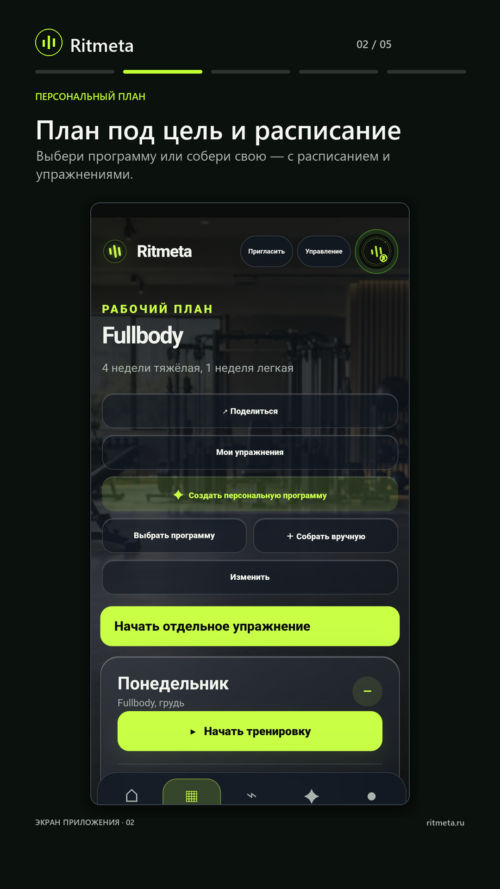 Изображение галереи Ritmeta — Fitness Trainer
