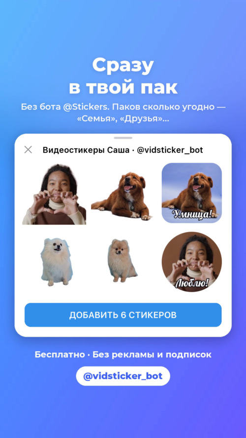 Изображение галереи Стикеры и эмодзи из видео